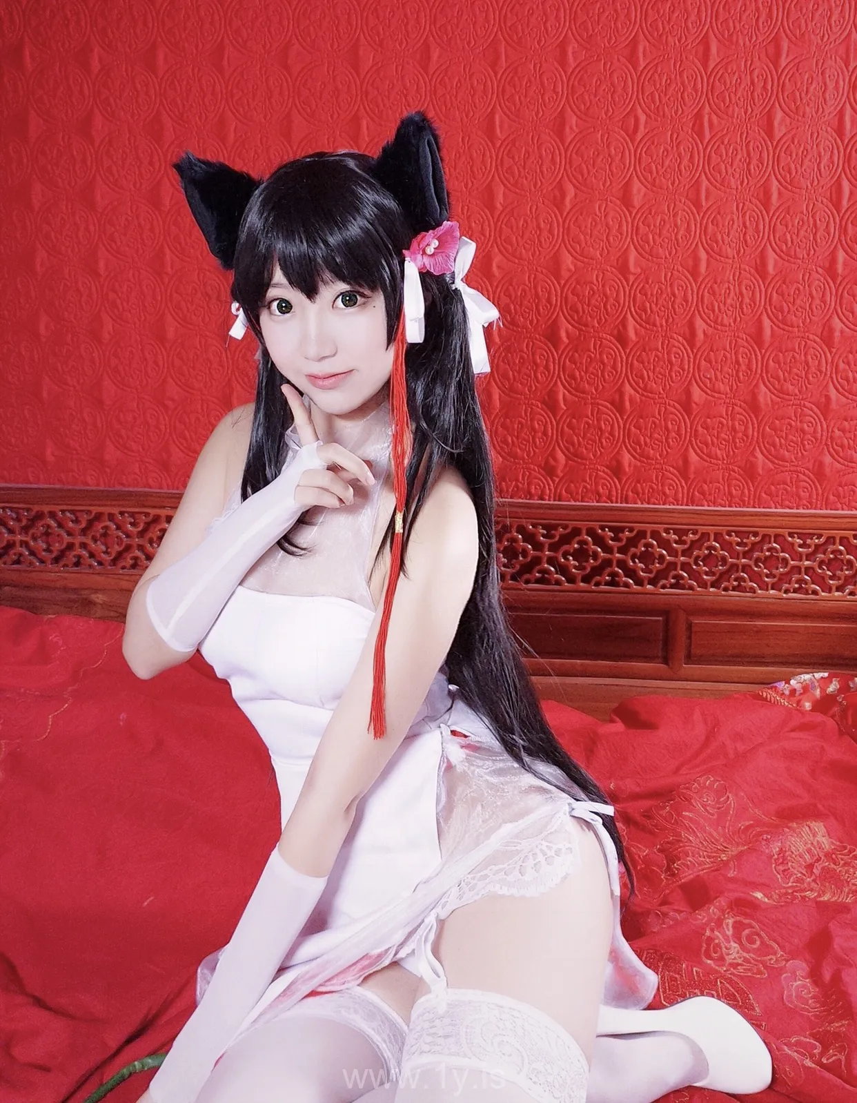 Coser@黑川 NO.004 Gorgeous Asian Cutie 獒犬旗袍